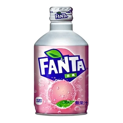 Fanta 300ML Metal Bottle Peach (13861)