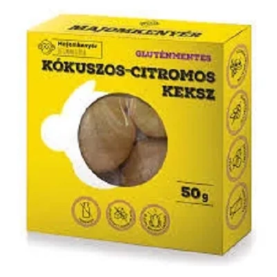 Majomkenyér Keksz Kókusz-Citrom 50G