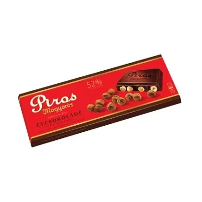 Piros Mogyorós 225G Étcsokoládé