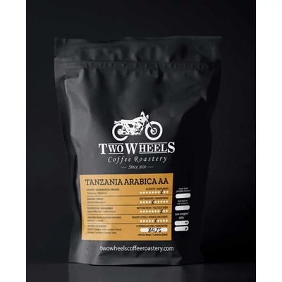 Two Wheels Tanzania Arabica Pörkölt Szemes Kávé 250G
