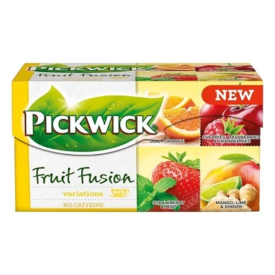Pickwick Tea 37,5G Variations (Orange,Cherry&Raspb.&Cranb.,Stawb.&Mint,Mango&Ging.&Lime)