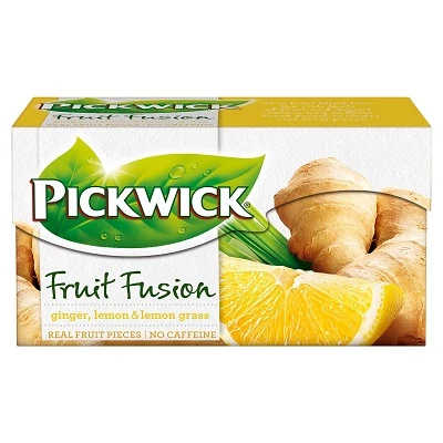Pickwick Tea 40g Fruit Fusion Ginger, Lemon, Lemongrass