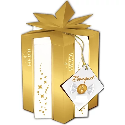 Heidi 140G Díszdoboz Csillag - Kávékrémes Fehércsokoládé Praliné 414110