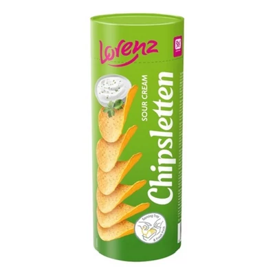 Lorenz Chipsletten SOUR CREAM 100G  LZCL0003