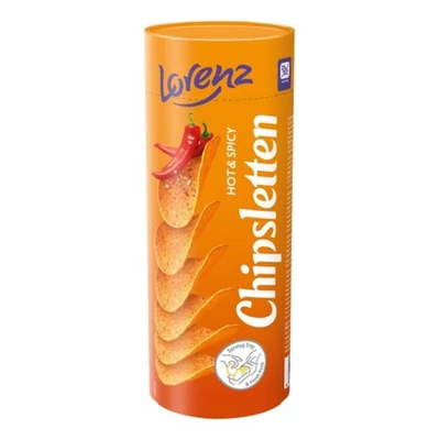 Lorenz Chipsletten HOT+SPICY  100G  LZCL0004