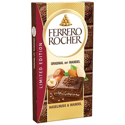 Rocher 90G Tafel mit Mandeln und Haselnüssen