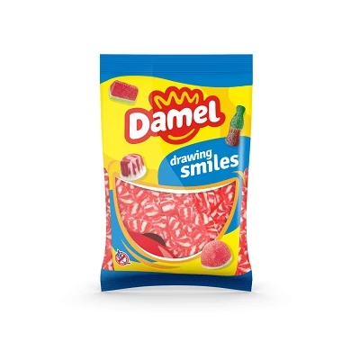 Damel 1Kg Strawberry Twist Kisses - Eper ízű gumicukor (16034)