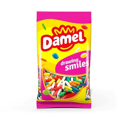 Damel 1Kg Licorice Torpedoes - Vegyes Gyümölcs ízű gumicukor (16032)