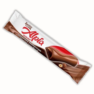 Alpia 42G Mogyorós Krémmel Töltött Kekszes Csokoládé