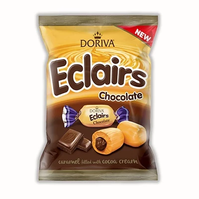 Eclairs 1KG Csokoládéval Töltött Tejkaramella
