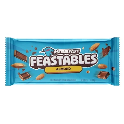 Mr. Beast Tejcsokoládé Mandula Darabokkal 60G