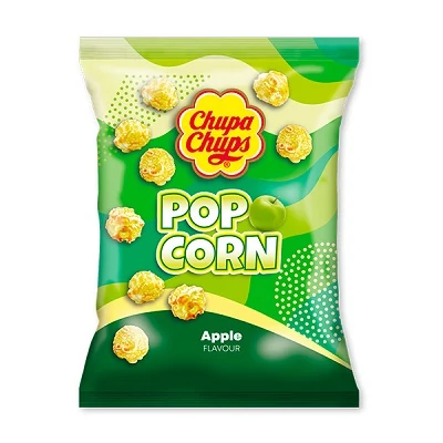 Chupa Chups Popcorn Zöldalmás 90G
