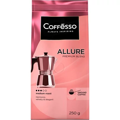 Coffesso Allure 250G Pörkölt Örölt Kávé