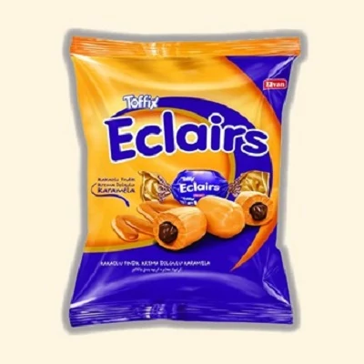 Toffix Eclairs 1KG Csokoládéval Töltött Tejkaramella