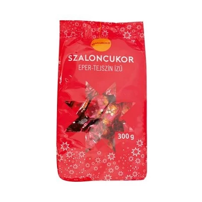 Szaloncukor 300G Maxgroup Eper-Tejszín