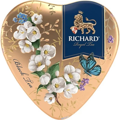 Richard Royal 30G Heart "Gold" - Fekete Tea