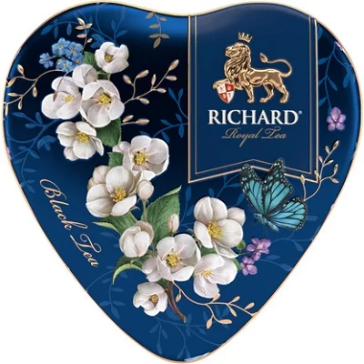 Richard Royal 30G Heart "Blue" - Fekete Tea