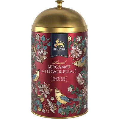 Richard Royal 60G Bergamot & Flower Petals "Red" - Fekete Tea