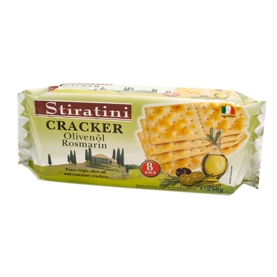 Stiratini 250G Cracers with Olive Oil & Rosemary (84677)