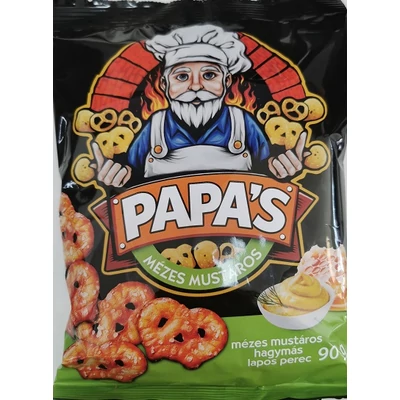 PAPAS lapos mézes- mustáros perec 90g