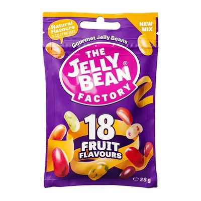 Jelly Bean 28G Factory 18 Gourmet Zacskós Fruit Mix CLJB0002