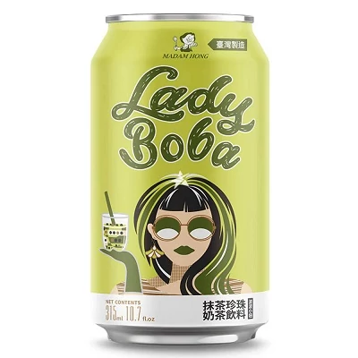 Lady Boba 315ML Matcha Bubble Tea