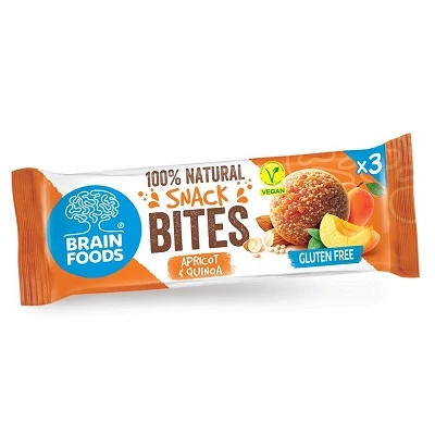 Brainfood 48G GM Datolyás snack Sárgabarack-quinoa