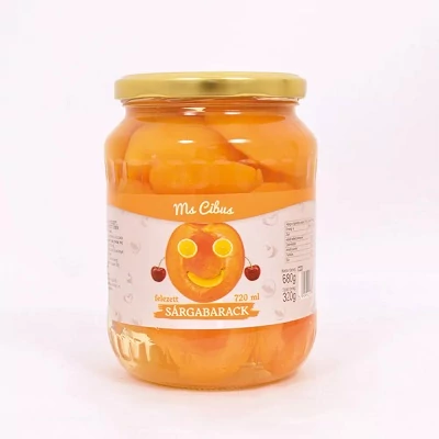 Ms Cibus 720ML Sárgabarack befőtt 