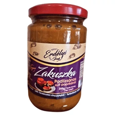 Erdélyi Ízek 300G Padlizsános Zakuszka Sült Paprikával