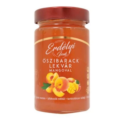 Erdélyi Ízek 380G Őszibarack Lekvár Mangóval 70% Gyümölcstartalom
