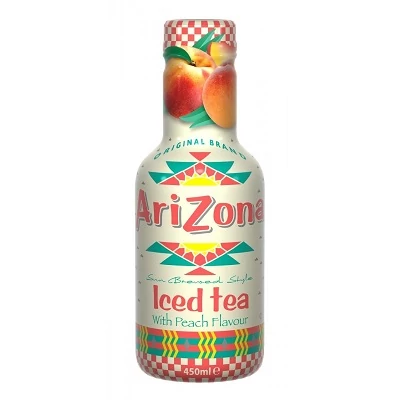 AriZona 0.45L Fekete tea Barackos (DRS)