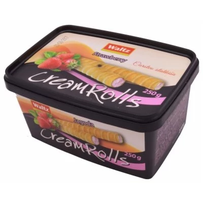 Waltz 250G Cream Rolls Ostyatekercs Epres