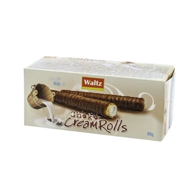 Waltz 80G Cream Rolls Ostyatekercs Tejes