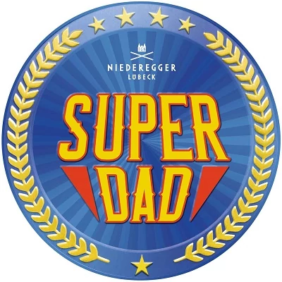 Niederegger 185G "Super Dad" Marcipán Torta Fémdobozban (470922) 