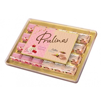 Vobro Praliné 290G Panna Cotta és Caffee Cream Étcsokoládé Praliné