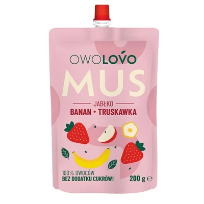 Owolovo 200G MUS 100% Alma-Banán-Eper püré