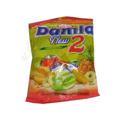 Damla 90G Sárgadinnye-Ananász Töltött Cukor