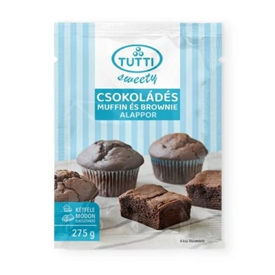 Tutti Sweety Brownie és Csokoládés muffin 2in1 alappor 275G
