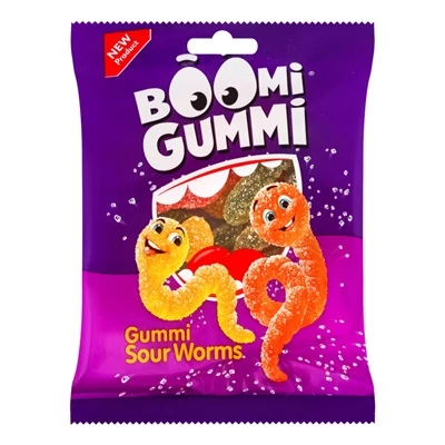 Millenium BOOM Worms cukrozott gumicukor 70G