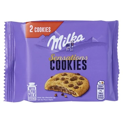 Milka Keksz 52G Sensations Cookies Csokis
