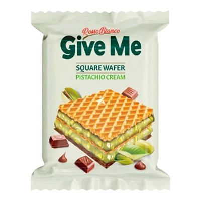 Rosso Bianco 30G Give Me Pisztácia ízű krémmel töltött ostya 
