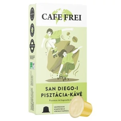 Cafe Frei 45G San Diego-i pisztácia Nespresso kompatibilis kávékapszula 9db 