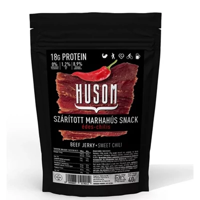 Husom 40G Szárított Marhahús Snack Édes-Chilis