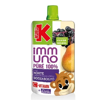 Kubu 100G Immuno Körte-Bodzabogyó Püré 