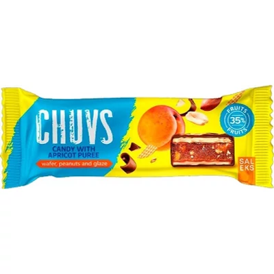 Saleks Chuvs 30G Nápolyi szelet Sárgabarackkal és Földimogyoróval 