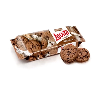Roshen Lovita 150G Classic Kakaós Teasütemény Kakaós Darabkákkal