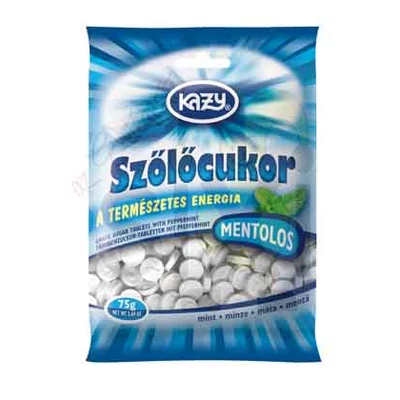 Kazy mentol ízű szőlőcukor 75G