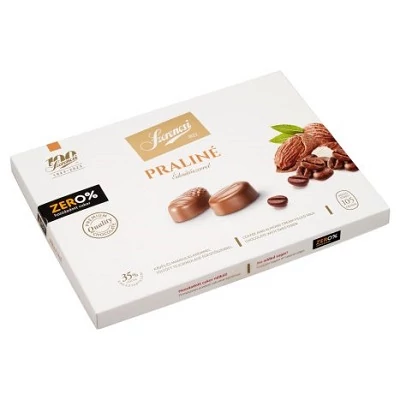 Szerencsi 105G ZERO Mandula és Kávé krémmel töltött praliné