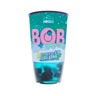 Bob 0,36L Blue Lime Bubble Tea (citrom-zöldalmás zöld tea, lime boboával)