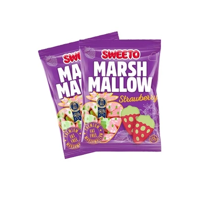 Sweeto 140G Eper Marshmallow 